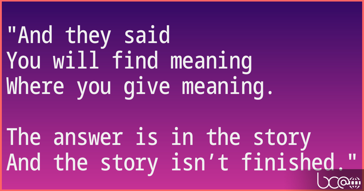 Excerpt from Narrative Theology #1 by Pádraig Ó Tuama